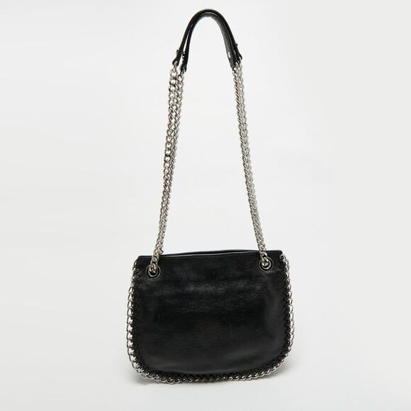 Michael Kors Black Leather Chelsea Chain Shoulder Bag
